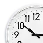 White Classic Collection Clock 23" 